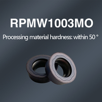 Plaquettes de fraisage indexables en carbure de tungstène JIMMY RPMW1003 avec revêtement DLC pour tours CNC, applications acier dureté HRC50