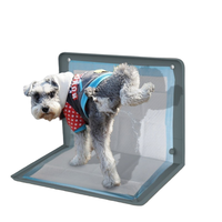 Couche transfrontalière pour animaux de compagnie Couche de formation en silicone imperméable pour chiot Article de soins pour chien lavable avec motif solide