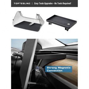 Caja de Almacenamiento Debajo de la Pantalla, Accesorios Interiores para Automóvil, Bandeja de Almacenamiento Debajo de la Pantalla de Control Central para Tesla Model Y Juniper - Product Image 2