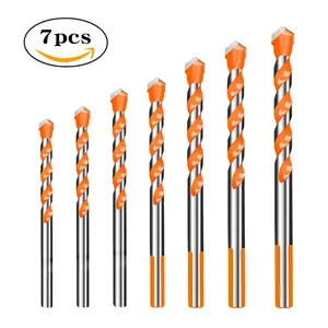 3 4 5 6 8 10 12mm Multi-functional Glass Drill Bit Set Triangle Bits Ceramic Tile Concrete Brick Metal Stainless Steel Wood