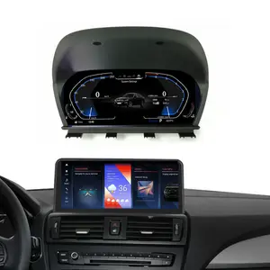 Aksesori Mobil BMW 1 seri F20 F21, sistem navigasi GPS layar sentuh Android dengan Cluster Digital WIFI