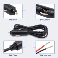 Ensemble de câbles de connecteurs automobiles, faisceau de câbles de connecteurs auto, câble d'alimentation pour allume-cigare 1,5 m, fournisseur OEM ODM