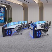 Console de la station de contrôle multimédia, poste de travail informatique