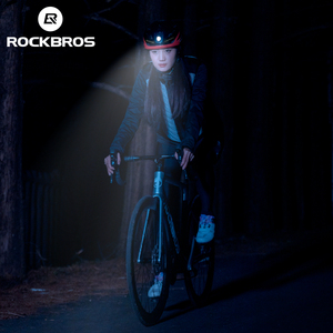 ROCKBROS-Casque de vélo avec feux de signalisation avant et arrière rechargeables pour vélo - Product Image 6