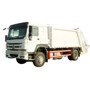 중국 디젤 리어 로더 교수형 양동이 쓰레기 트럭