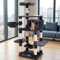 Arbre à chat en bois, sûr pour les enfants, avec des coins arrondis et des bords lisses
