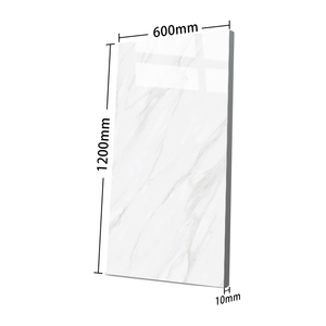 Piastrelle effetto marmo 600x1200 ceramica <span class=keywords><strong>Carara</strong></span> bianco lucido smaltato effetto roccia gres porcellanato lucido pavimento e piastrelle da parete - Product Image 4