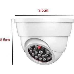 White <b>Dummy</b> LED Security Camera Indoor Outdoor Fake Surveillance Cam With Night Vision Lights - Product Image 4