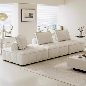 Sofá Moderno de Tela Bouclé, Sofá Cama Comprimido al Vacío, Sofá Individual Simple para Sala de Estar, Balcón, Tatami - Product Image 1