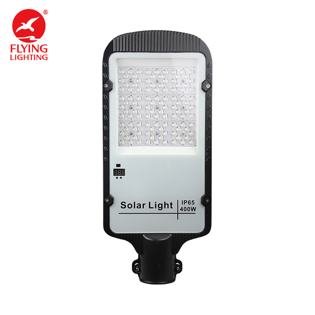 Factory 400W OEM Optional High Power IP65 Solar Street Lamp Head Built LiPO4 Battery Set Square SMD2835 LED Light 160 Beam