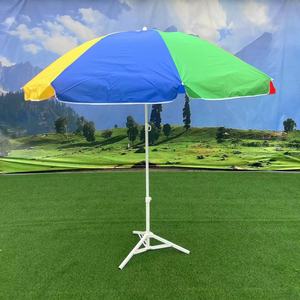 Beach Umbrella 2M Polyester Aluminum Frame Outdoor <b>Sun</b> <b>Shade</b> Colorful Pattern Customizable Advertising Print - Product Image 2