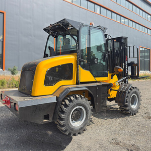 3 टन 4x4x4 हाइड्रोलिक 3 मीटर उठाने ऊंचाई वाले कच्चे क्षेत्र डीजल फोर्कलिफ्ट - Product Image 5