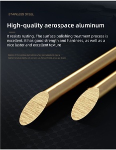 Poignée de <span class=keywords><strong>porte</strong></span> coulissante en alliage d'aluminium de style chinois moderne, finition cuivre antique, longue poignée pour portes en verre trempé ou en <span class=keywords><strong>bois</strong></span> - Product Image 5