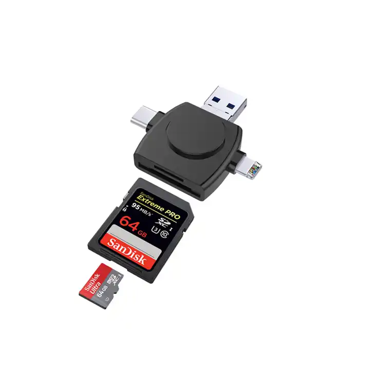 4 in 1 type-c card reader