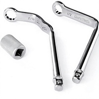 Jeu de clés à distributeur en acier inoxydable professionnel SAE 2 pièces 1/2" et 9/16"