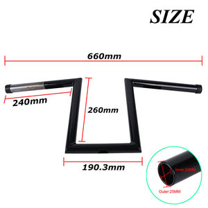 Personalización de Fábrica Disponible - Soportes para Manillar de 8 Pulgadas para Motocicletas Honda/Yamaha/Harley <span class=keywords><strong>Nightcrawler</strong></span>, Super Glide Touring - Product Image 3