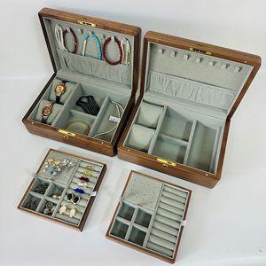 Scatola <span class=keywords><strong>in</strong></span> <span class=keywords><strong>Legno</strong></span> di Noce Personalizzabile con Logo Inciso, Ecologica, di Alta Qualità, Lussuosa, Piccola, <span class=keywords><strong>per</strong></span> Confezioni <span class=keywords><strong>Regalo</strong></span>, Anelli di Fidanzamento e Matrimonio - Product Image 5