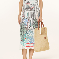 Sac de plage en raphia naturel avec logo personnalisé Sac à main d'été durable avec poignée en cuir pour femmes et détaillants
