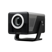 Projecteur Vidéo Intelligent Android 14 WiFi 6 BT 8K avec Correction Trapézoïdale Automatique, Réglable, pour Home Cinéma, Haute Luminosité 1080P 1000 ANSI Lumens