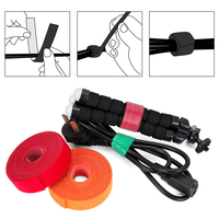 Sangles de palettes auto-adhésives réutilisables en nylon pur robuste et coloré, attaches de câbles super élastiques à boucles auto-agrippantes double face