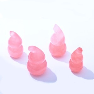 Bán buôn Chất lượng cao tự nhiên mini đánh bóng chữa bệnh tinh thể thủ công Rose Quartz bầu cho món quà - Product Image 6