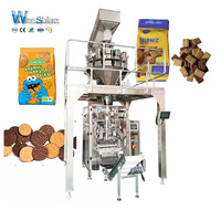 Machine d'emballage automatique Weeshine WPV350 à plusieurs têtes de pesage pour biscuits, chips de pommes de terre, gaufrettes, granulés