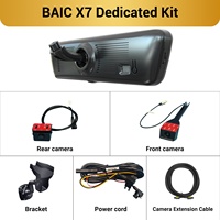 Caméra de tableau de bord pour BAIC X7 H8 Pro avec rétroviseur intelligent, 2K, 8,2 pouces, double objectif avant et arrière, vision nocturne, certifiée CE FCC, d'origine usine