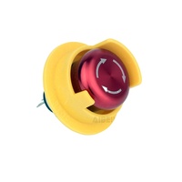 22mm Haute Qualité Rotatif 1NO1NC Étanche IP65 Contrôle En Acier Inoxydable Tête Rouge Arrêt D'urgence Mini Bouton Poussoir
