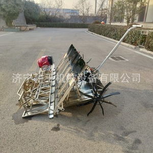 Hand-<b>Pushed</b> Transplanter 4 Rows <b>Light</b> Weight Easy To Operate For Rice Farming - Product Image 2