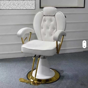 New Design Cream Color Hot Sale Modern Barber Salon Styling Chair Hairdressing Chair Saloon Chairs for Beauty Salon - Product Image 4