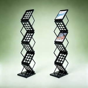 Expositor de Folletos Profesional de 6 Niveles, Construcción de Hierro, para Catálogos de Productos y Folletos - Product Image 1