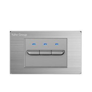 Yuhe Group Metal Wall <b>Switch</b> 1 Gang 1 Way 10A 230V Touch Control Minimalist IP20 - Product Image 3