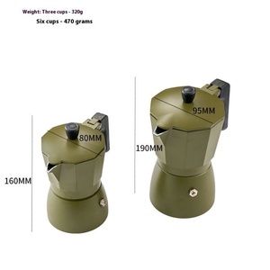 Cafetera Espresso de Aluminio con Doble Válvula de Seguridad, Extracción de Alta Presión, Cafetera Moka Duradera, Cafetera Octogonal - Product Image 4