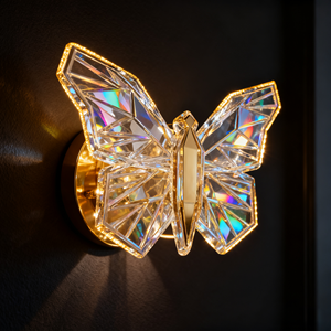 Lampe murale papillon créative nordique pour chambre à coucher, chevet, mur de fond de salon simple, lampe murale pour couloir et escalier - Product Image 3