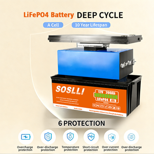<span class=keywords><strong>Batterie</strong></span> LiFePO4 SOSLLI 24V 200Ah de pointe, format compact 5120Wh <span class=keywords><strong>pour</strong></span> solution de <span class=keywords><strong>batterie</strong></span> <span class=keywords><strong>auxiliaire</strong></span> <span class=keywords><strong>pour</strong></span> camping-car, caravane et motorhome - Product Image 4