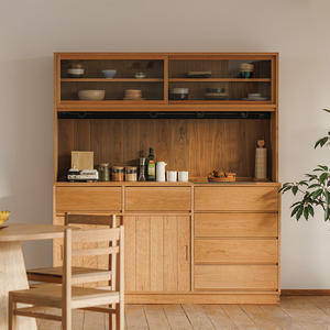 Mountain Glass <b>Sideboard</b> Log Large Board <b>Kitchen</b> Storage Cabinet Wall-Mounted Wine Cabinet Made in China - Product Image 1