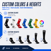 Chaussettes de sport respirantes en coton pour hommes, avec logo personnalisé, design de haute qualité, semelle en tissu éponge, pour la course à pied, collection 2026