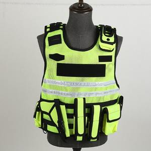 سترة تكتيكية مرورية خفيفة الوزن عالية الجودة لدوريات الأمن شرائط عاكسة للتدريب على السلامة إكسسوارات واقية - Product Image 4