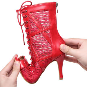 Scarpe da ballo latino in microfibra + Mesh traspirante 6.5/7.5/8.5/9/10cm tacchi alti scarpe da ballo <span class=keywords><strong>per</strong></span> adulti tacchi alti - Product Image 6
