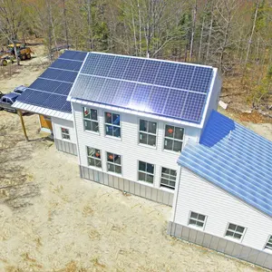 Sistema de energía de panel solar para interiores fabricado en China, Sistema Solar portátil de energía solar de 3Kw y 5Kw, sistema fotovoltaico fuera de la red