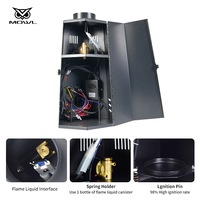 Machine à Effet de Flamme Hexagonale Mini DMX Télécommandée pour Scène DJ, Projecteur de Feu Extérieur pour Mariages et Événements
