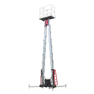 Portable Vertical Hydraulic <b>Ladder</b> Aluminum 4-16m Single Double Mast Man Lift <b>Small</b> - Product Image 4