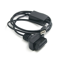 Câble adaptateur OBD J1962 USB 5V vers 12V, câble d'alimentation OBDII pour diagnostic automobile, convertisseur GPS, 100 cm