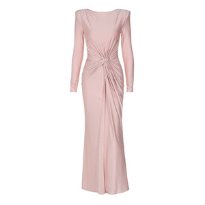 Meilleure Vente : Robe de Soirée Femme Nouvelle Collection É<span class=keywords><strong>t</strong></span>é, Tendance, Coupe Ajustée, Col Rond, Manches Longues – Vente en Gros - Product Image 5