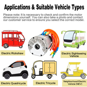 3000W triciclo elettrico motore 60V 72V BLDC come il motore Drone per il trasporto merci di alta qualità - Product Image 3