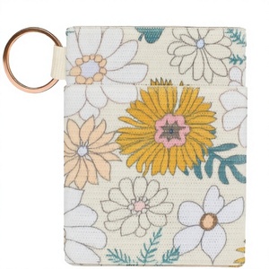 Porta-Cartões Ultra Fino Minimalista em Poliéster para Homens e Mulheres (Blossom Tamanho Único) - Product Image 4