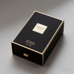 Caja de Embalaje Ecológica Impresa Personalizada para Esmalte de Uñas, Aceite para el Cuidado de la Piel, Suero, Crema para Ojos, Perfume, Acabado Rígido con Efecto UV y Lámina Metálica - Product Image 4