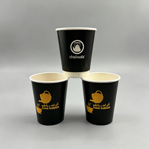 Vaso de papel para bebidas para llevar con tapas, recubierto de PE, de pared simple o doble, peso y tamaño personalizados para café, té, leche, fabricación a granel. - Product Image 6