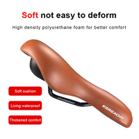 Selle de vélo personnalisée KEREACHY confortable en gel, selle souple pour VTT électrique, selle sous vide, sécurité, imperméable, massage