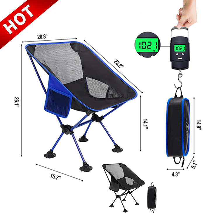 Уличный портативный складной телескопический складной стул с логотипом на заказ